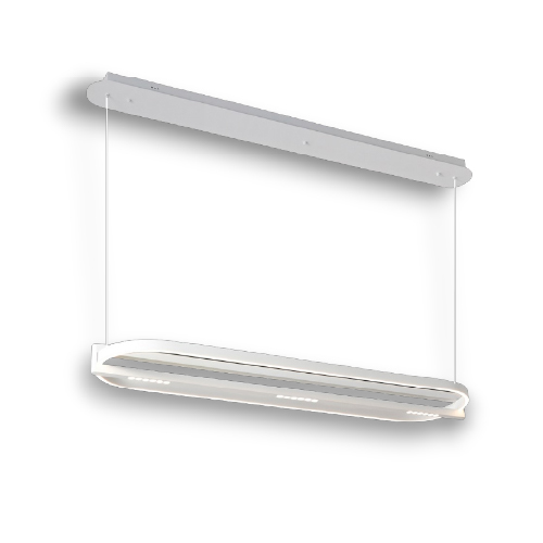 COLGANTE OVOIDE DE ALUMINIO Y HIERRO 93MM DE 56W LED BLANCO